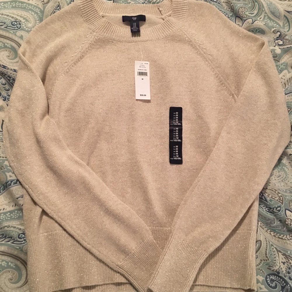 Gold sparkle GAP sweater